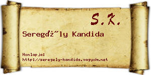 Seregély Kandida névjegykártya