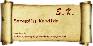 Seregély Kandida névjegykártya